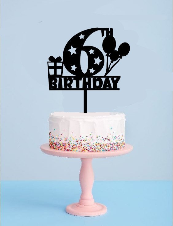 6th-birthday-cake-topper.jpg 6th Birthday Cake Topper BCT138