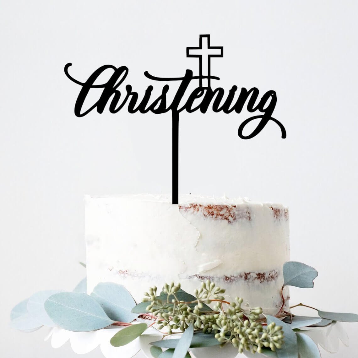 Christening-cake-topper.jpg Gold Cross Christening Cake Topper