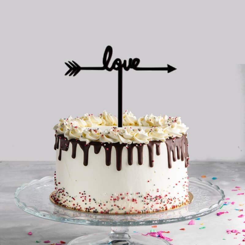 Love Arrow Cake Topper