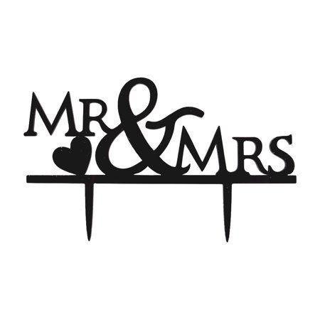 Mr & Mrs Wedding Cake Décor | Food Safe Acrylic