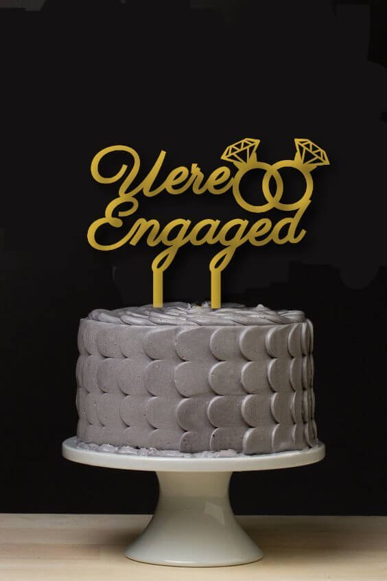 We-are-engaged-cake-topper-1.jpg We are Engaged Cake Topper WCT057