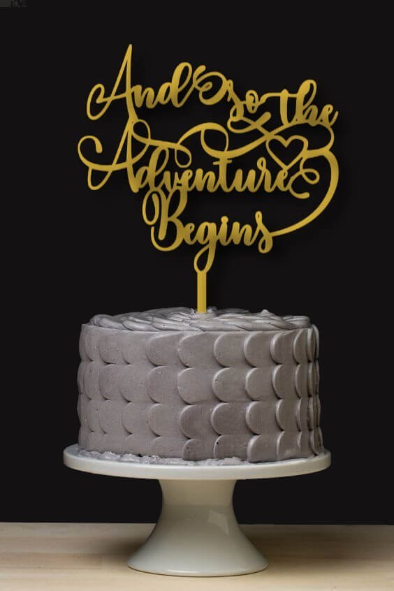 and-so-our-adventure-begins.jpg And So the Adventure Begins Cake Topper