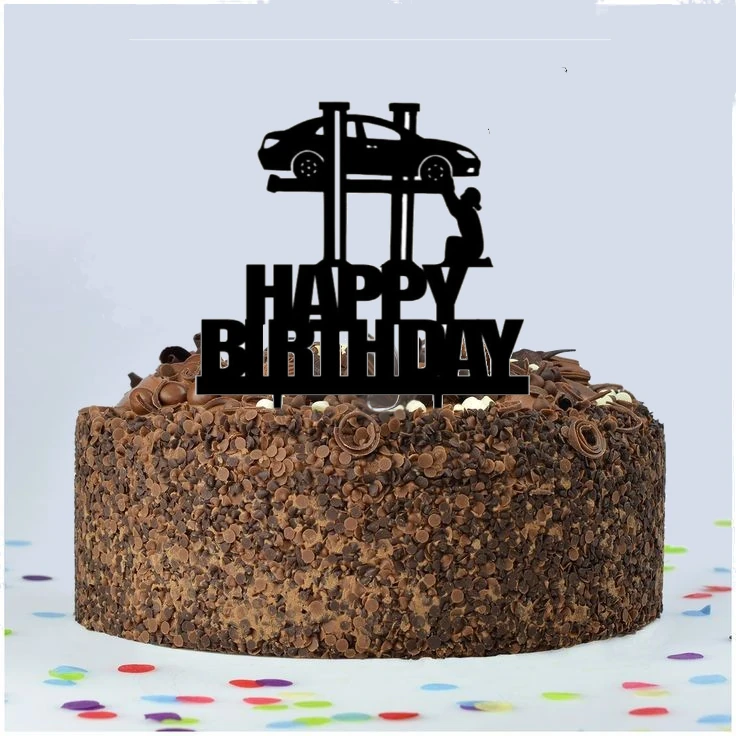 Auto Mechanic Birthday Cake topper