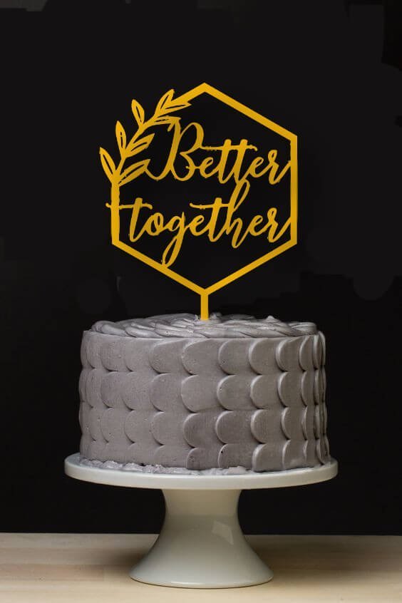 Better Together Cake Topper WCT050