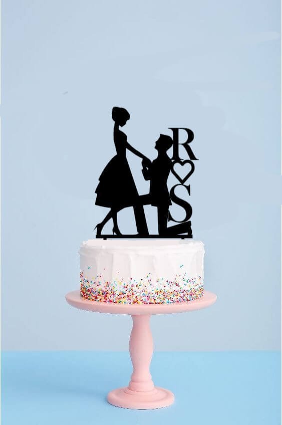 custom-wedding-cake-topper-1.jpg Personalised Couple / Bride Groom Cake Topper for Wedding / Engagement Cake WCT033
