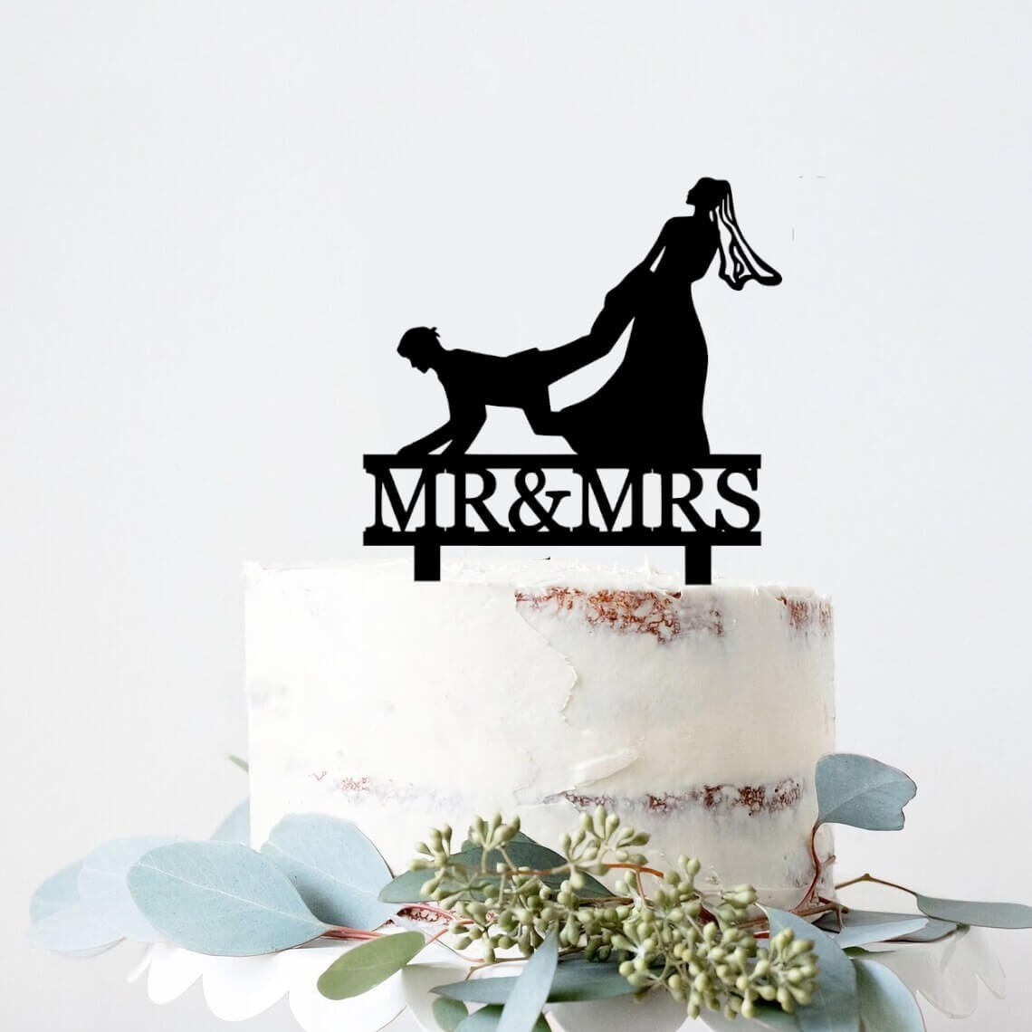 funny-wedding-cake-topper.jpg Funny Wedding Cake Topper - WCT056