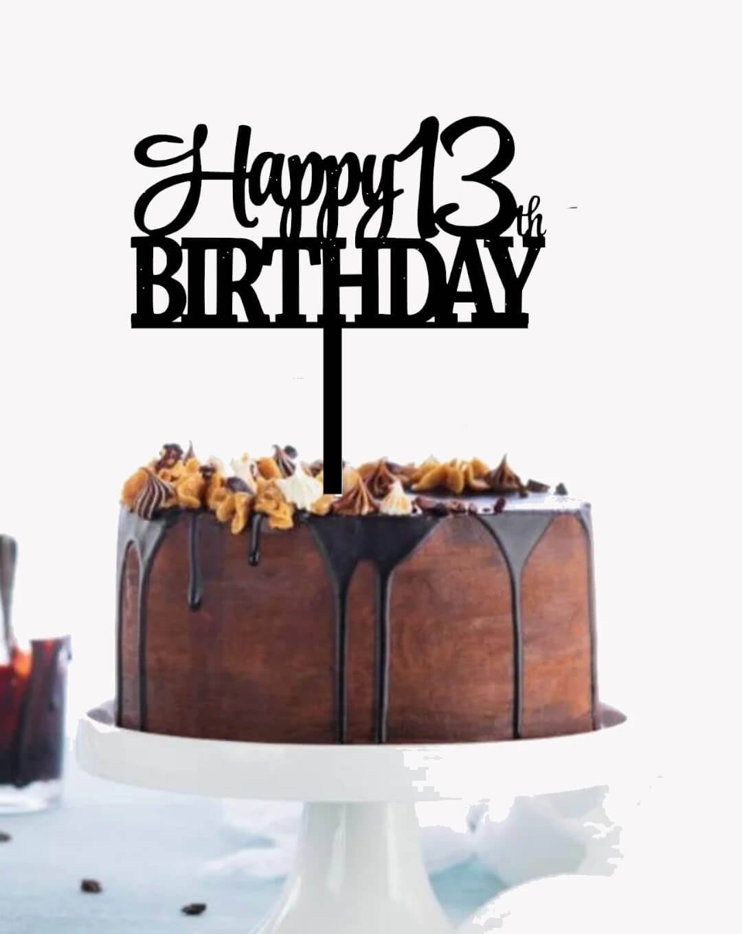 Happy 13th Birthday Cake Topper