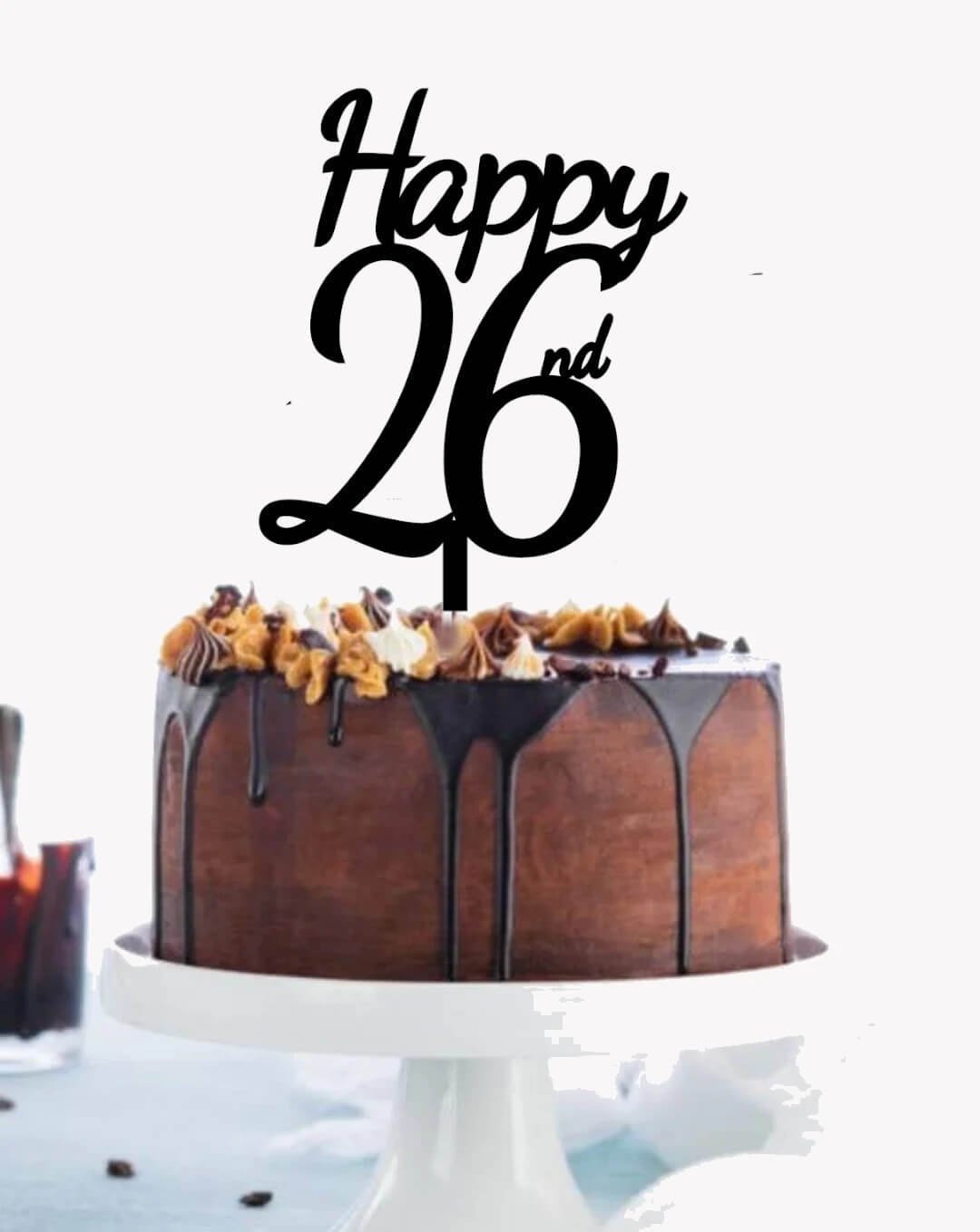 Happy 26th Cake Topper