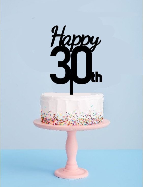 happy-30th-cake-topper.jpg Happy 30th Cake Topper