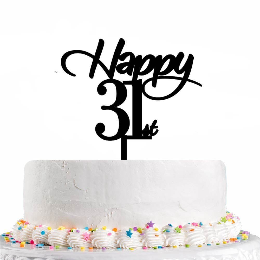 happy-31st-cake-topper.jpg Happy 31st Cake Topper