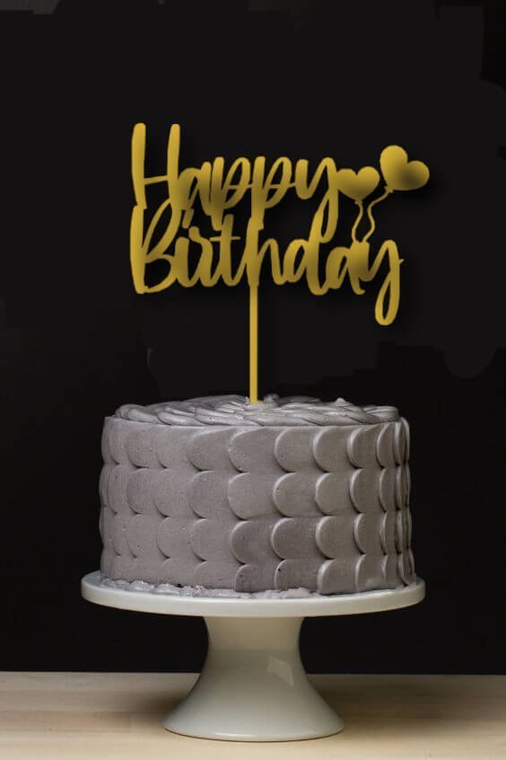 Happy Birthday Balloon Cake Topper