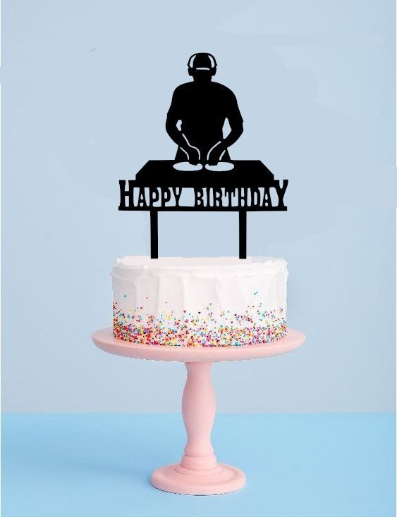 happy-birthday-dj-cake-topper.jpg DJ Cake Topper | Birthday Cake Decoration
