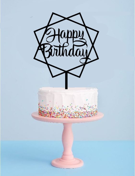 happy-birthday-topper.jpg Happy Birthday Topper | Birthday Cake Decoration