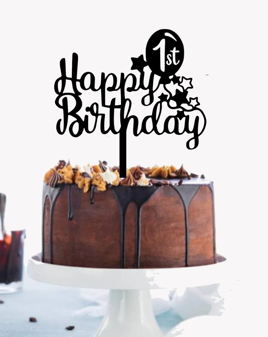 Happy 1st Birthday Cake Topper