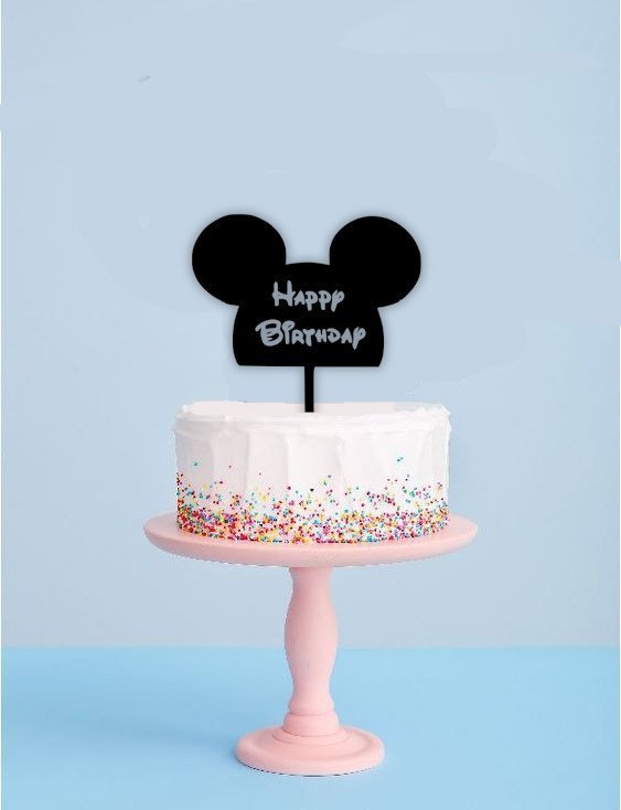 Happy Birthday Mickey Mouse Cake Topper