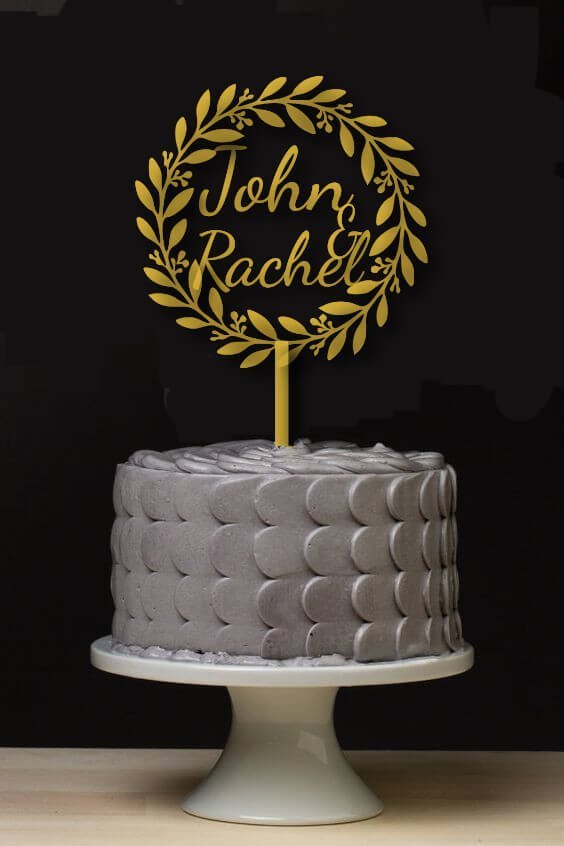 Personalized / Custom Wedding Cake Topper WCT054