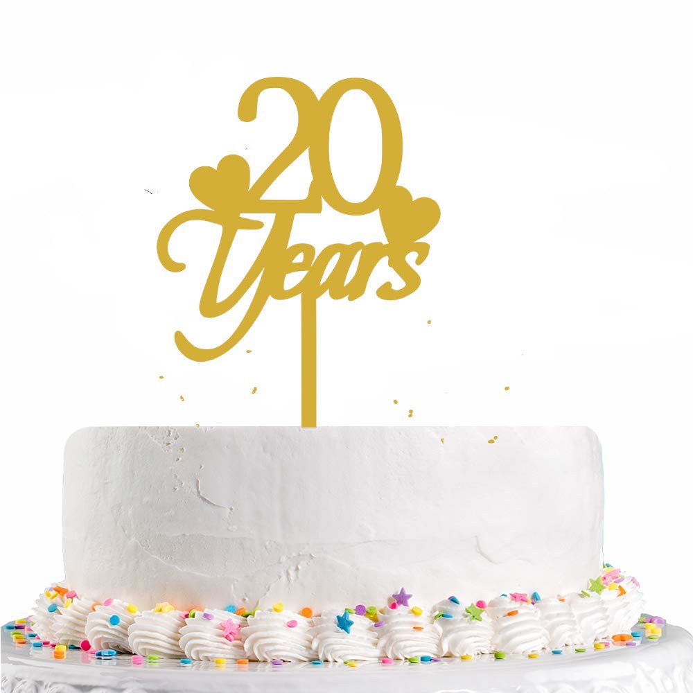 20-years-cake-topper 20 years anniversary cake