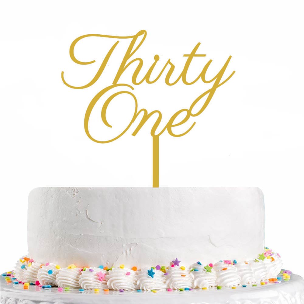 thirty-one-cake-topper Thirty one cake Topper